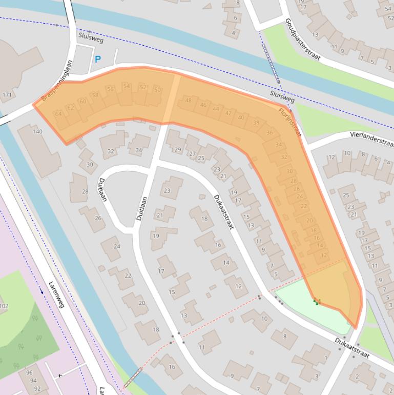 Kaart van postcodegebied 5237NH.