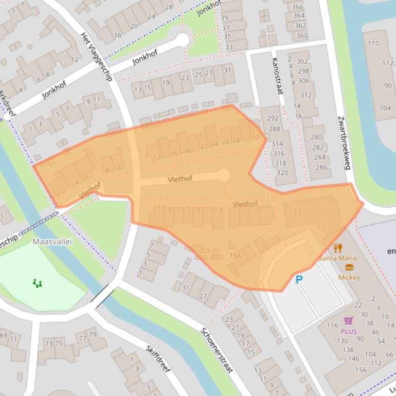 Kaart van postcodegebied 5237PC.