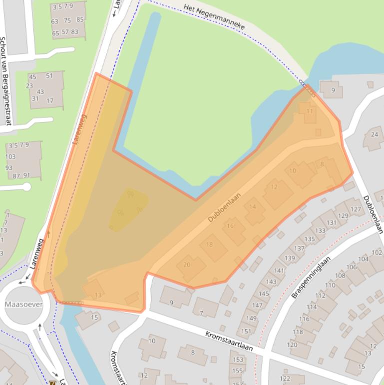 Kaart van postcodegebied 5237RA.