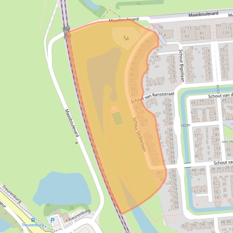 Kaart van postcodegebied 5237SL.