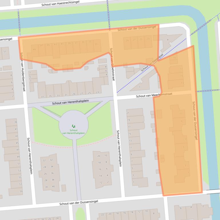 Kaart van postcodegebied 5237TE.