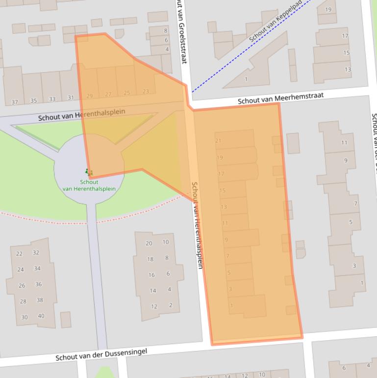 Kaart van postcodegebied 5237TH.