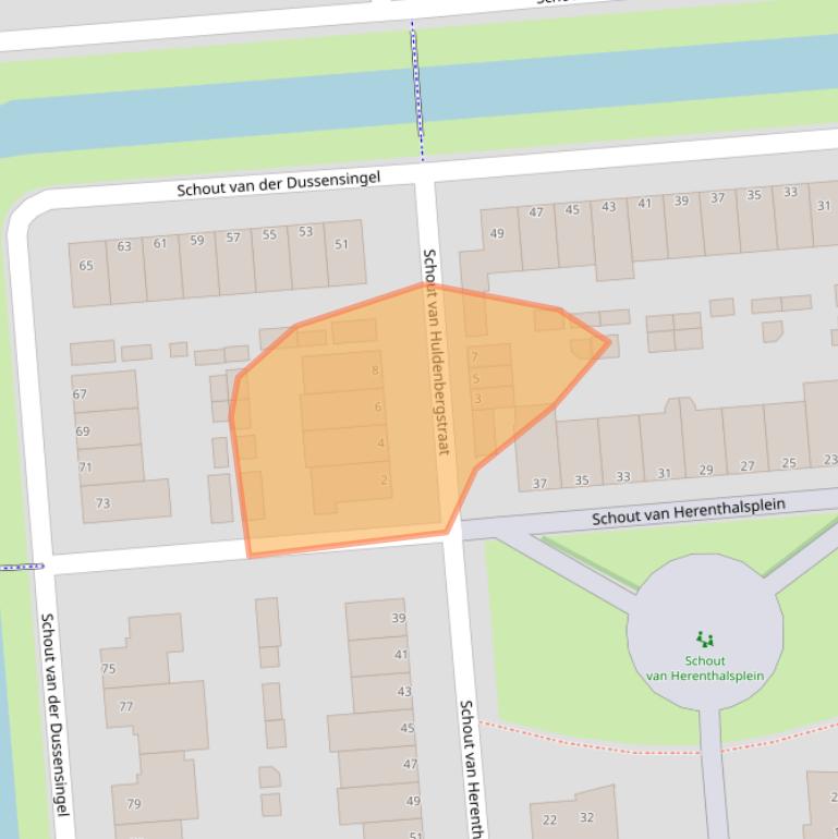 Kaart van postcodegebied 5237TL.