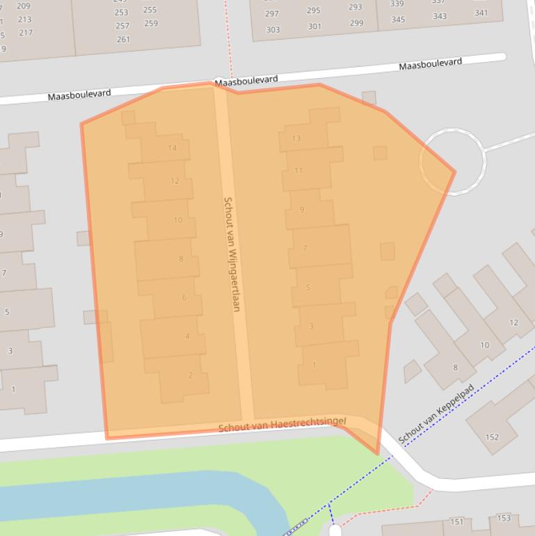 Kaart van postcodegebied 5237WB.