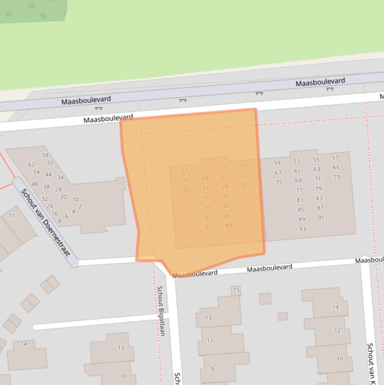 Kaart van postcodegebied 5237WK.