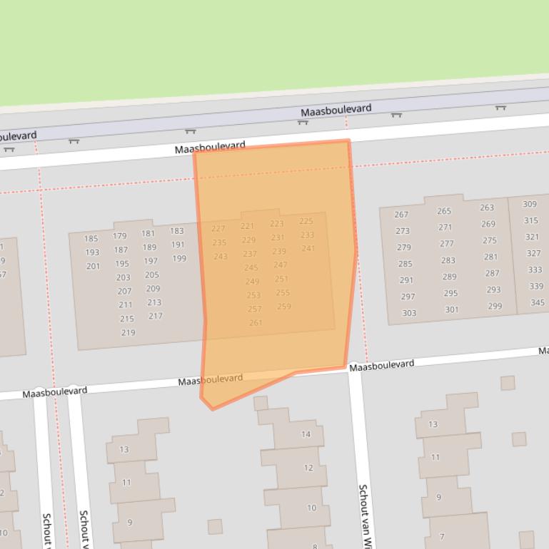 Kaart van postcodegebied 5237WS.