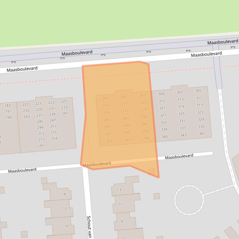 Kaart van postcodegebied 5237WT.
