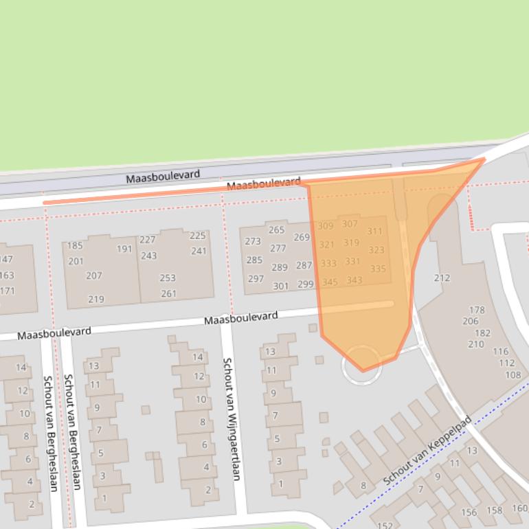 Kaart van postcodegebied 5237WV.