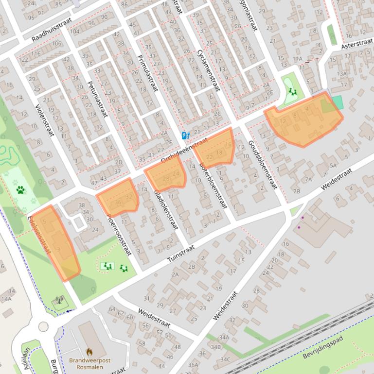 Kaart van postcodegebied 5241AH.