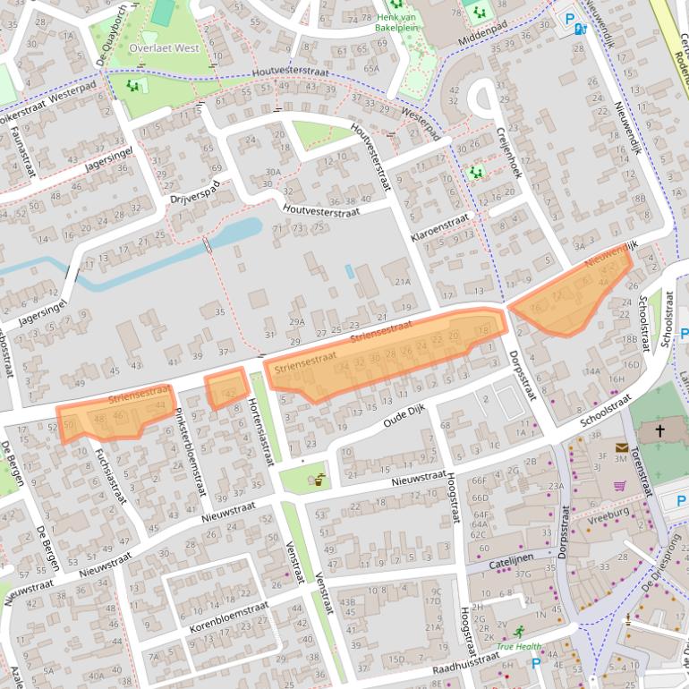 Kaart van postcodegebied 5241AX.