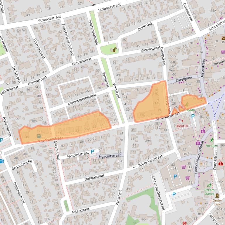 Kaart van postcodegebied 5241BJ.