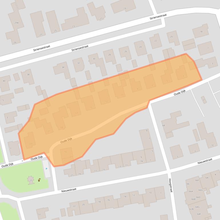 Kaart van postcodegebied 5241CV.