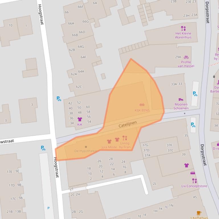 Kaart van postcodegebied 5241CW.