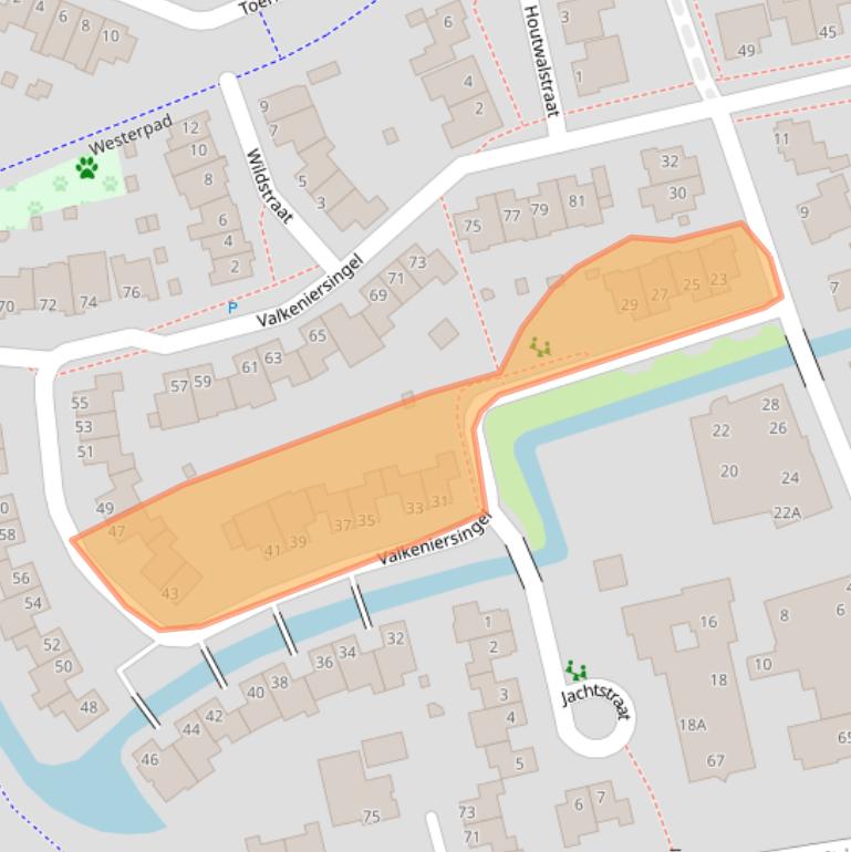 Kaart van postcodegebied 5241JC.