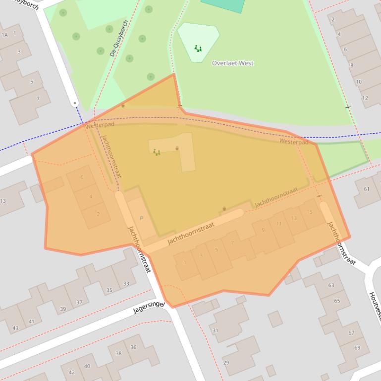 Kaart van postcodegebied 5241JM.