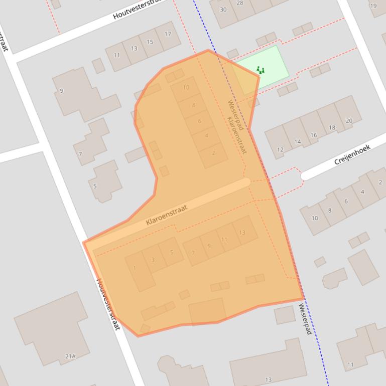 Kaart van postcodegebied 5241JN.