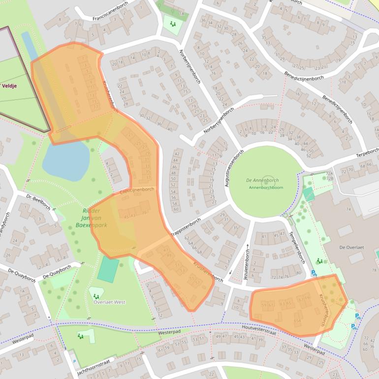 Kaart van postcodegebied 5241KK.