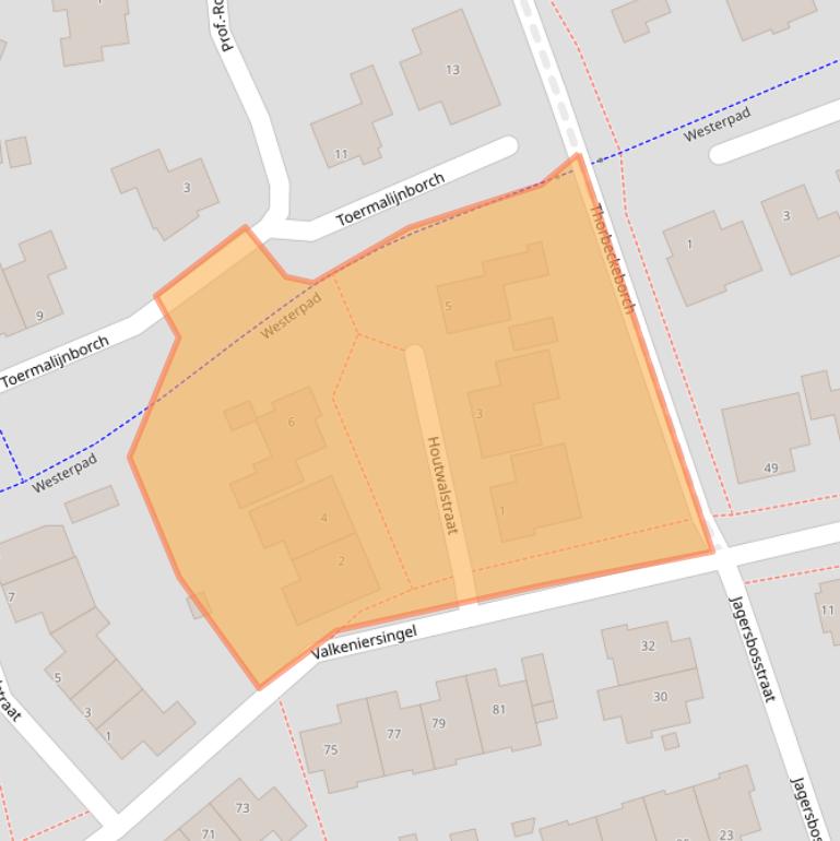 Kaart van postcodegebied 5241MB.