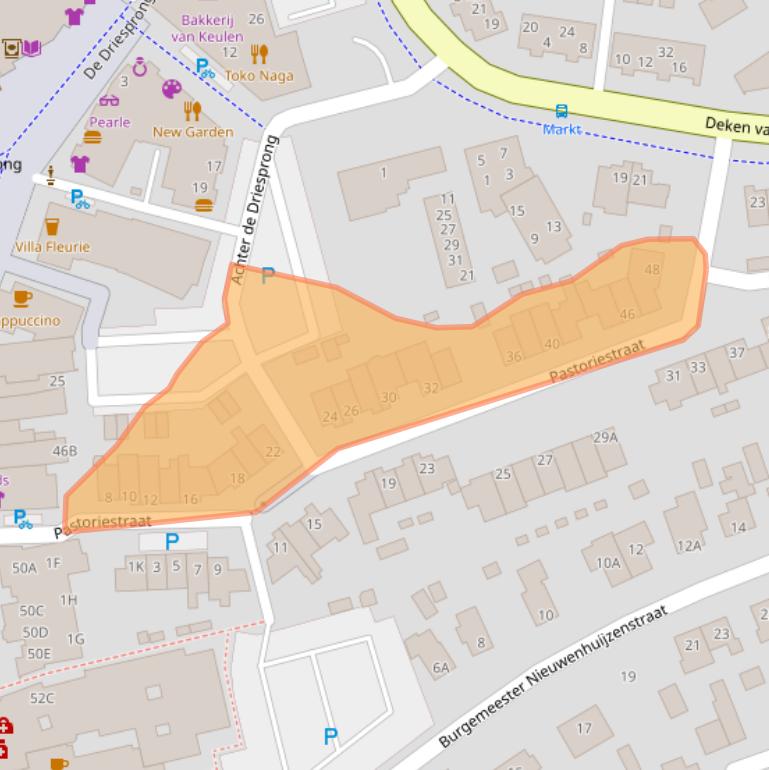 Kaart van postcodegebied 5241TD.