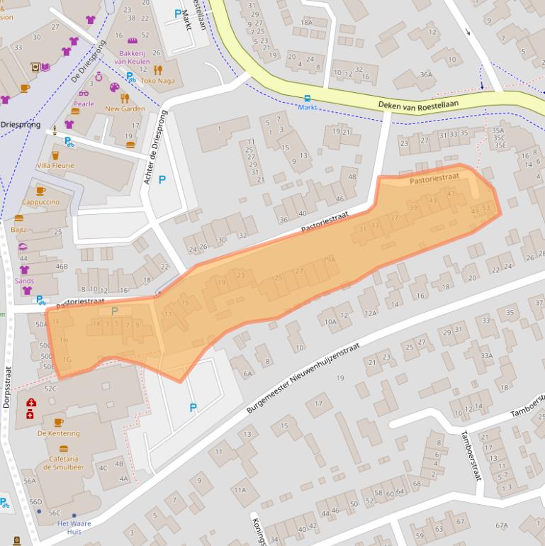 Kaart van postcodegebied 5241TH.