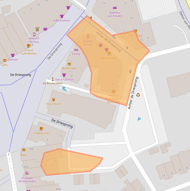 Kaart van postcodegebied 5241TK.