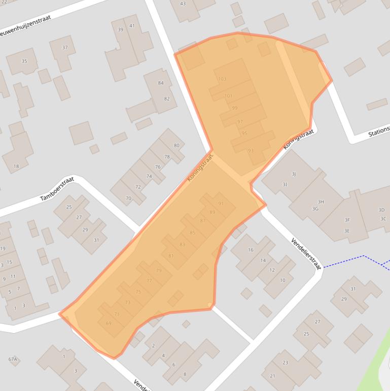 Kaart van postcodegebied 5241TN.