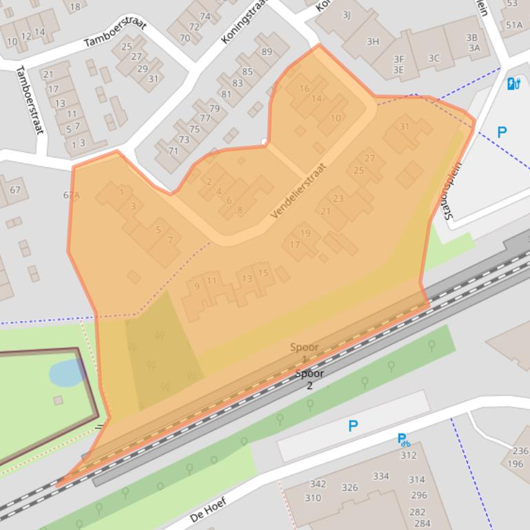 Kaart van postcodegebied 5241TT.