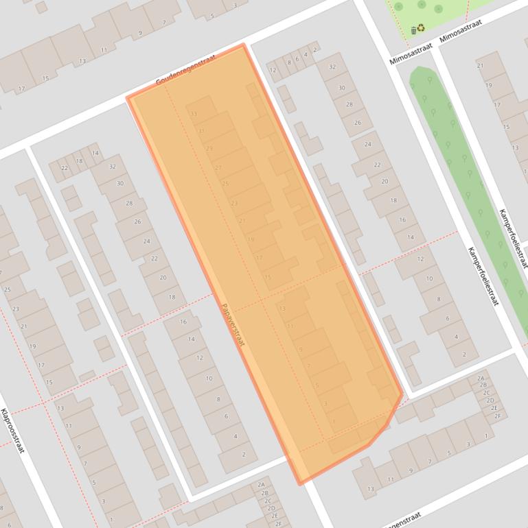 Kaart van postcodegebied 5241XN.