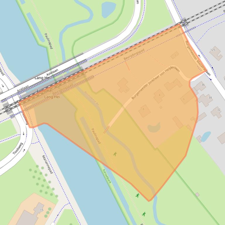 Kaart van postcodegebied 5242AB.