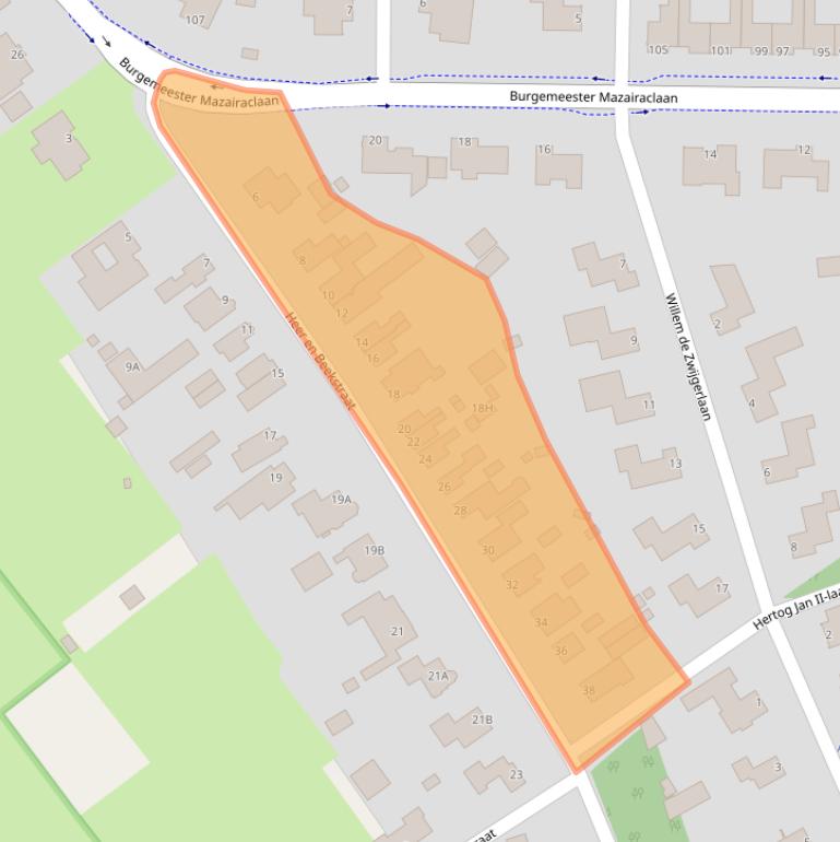 Kaart van postcodegebied 5242AD.