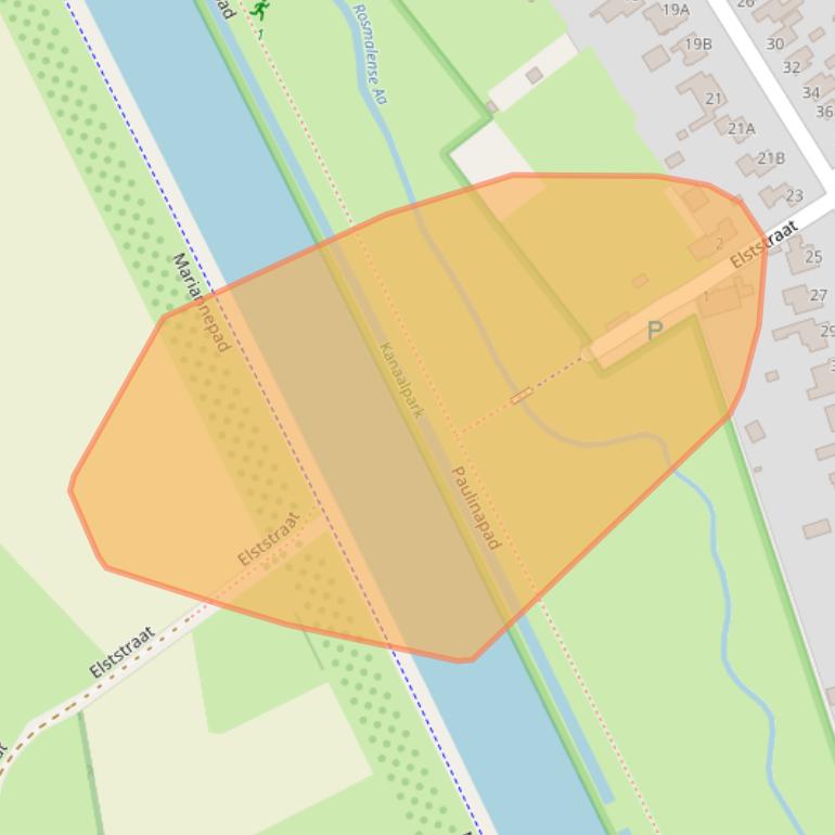 Kaart van postcodegebied 5242AE.