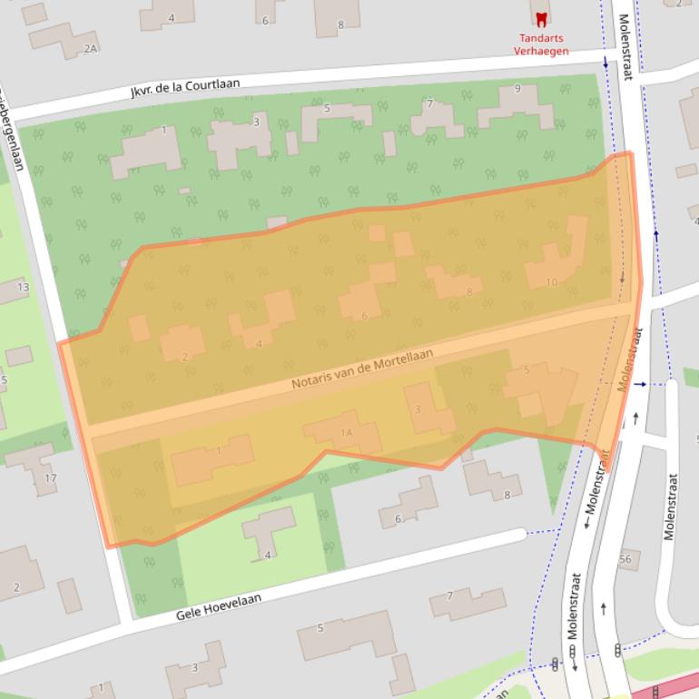 Kaart van postcodegebied 5242AH.