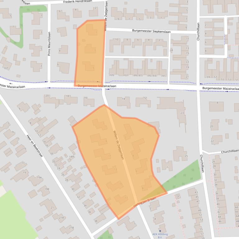Kaart van postcodegebied 5242AN.