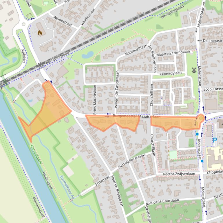 Kaart van postcodegebied 5242AV.