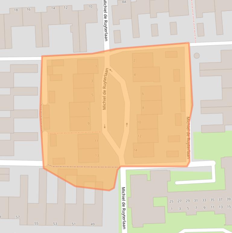 Kaart van postcodegebied 5242BM.