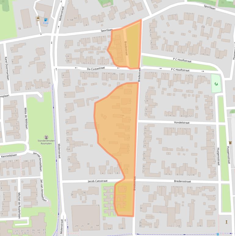 Kaart van postcodegebied 5242CD.