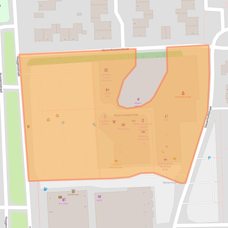 Kaart van postcodegebied 5242CZ.