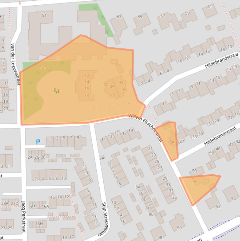 Kaart van postcodegebied 5242GJ.