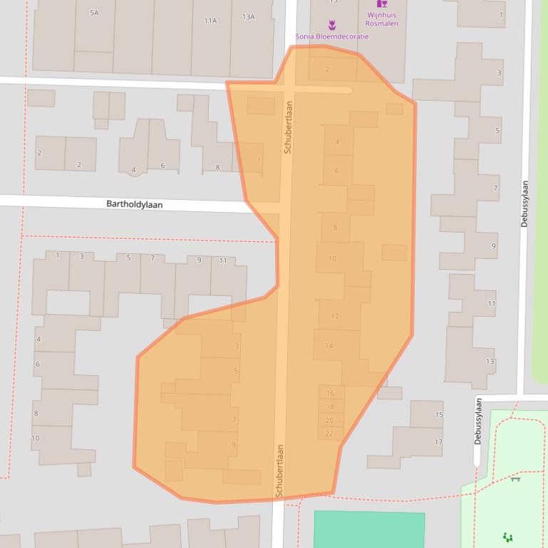 Kaart van postcodegebied 5242HN.