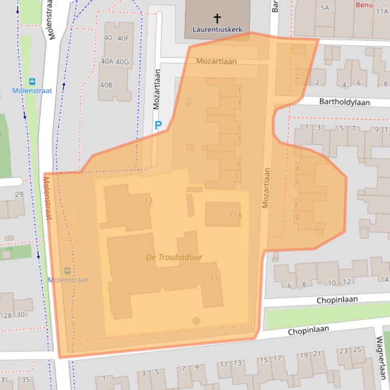 Kaart van postcodegebied 5242HR.