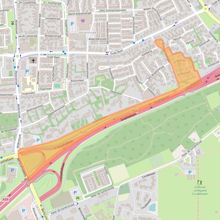 Kaart van postcodegebied 5242JC.