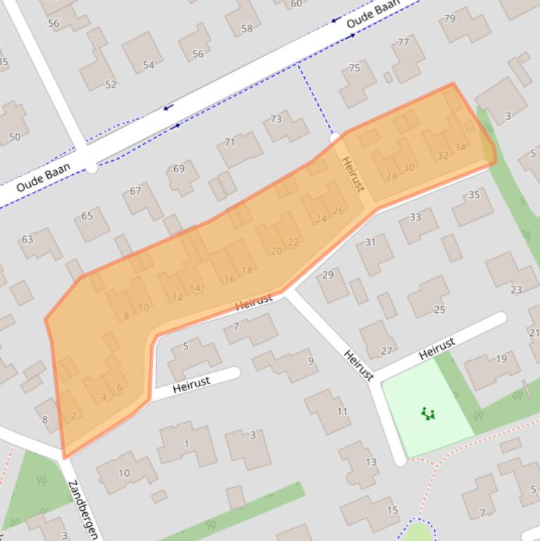 Kaart van postcodegebied 5242JK.