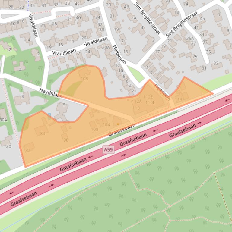 Kaart van postcodegebied 5242JP.