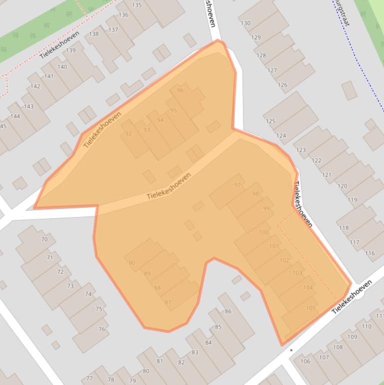 Kaart van postcodegebied 5242KE.