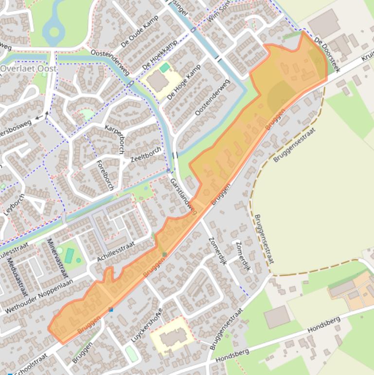 Kaart van postcodegebied 5243RB.