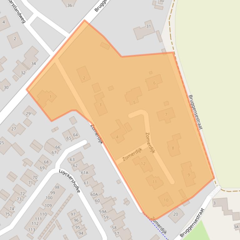 Kaart van postcodegebied 5243RC.