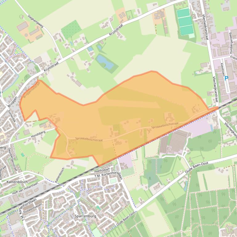 Kaart van postcodegebied 5243RK.