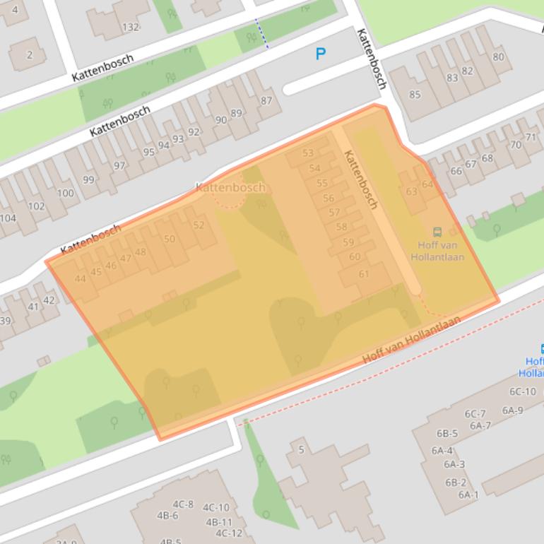 Kaart van postcodegebied 5243SG.