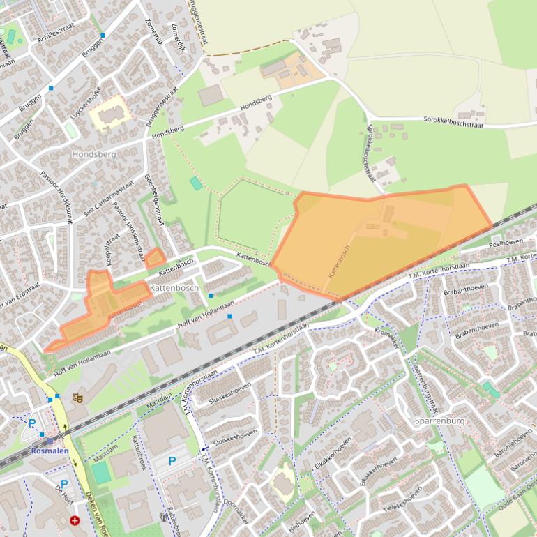 Kaart van postcodegebied 5243SK.