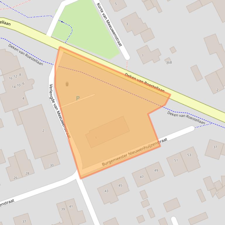 Kaart van postcodegebied 5243TE.